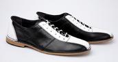 View Item Delicious Junction Watts Mod Retro Dancing Bowling Shoe Black & White 